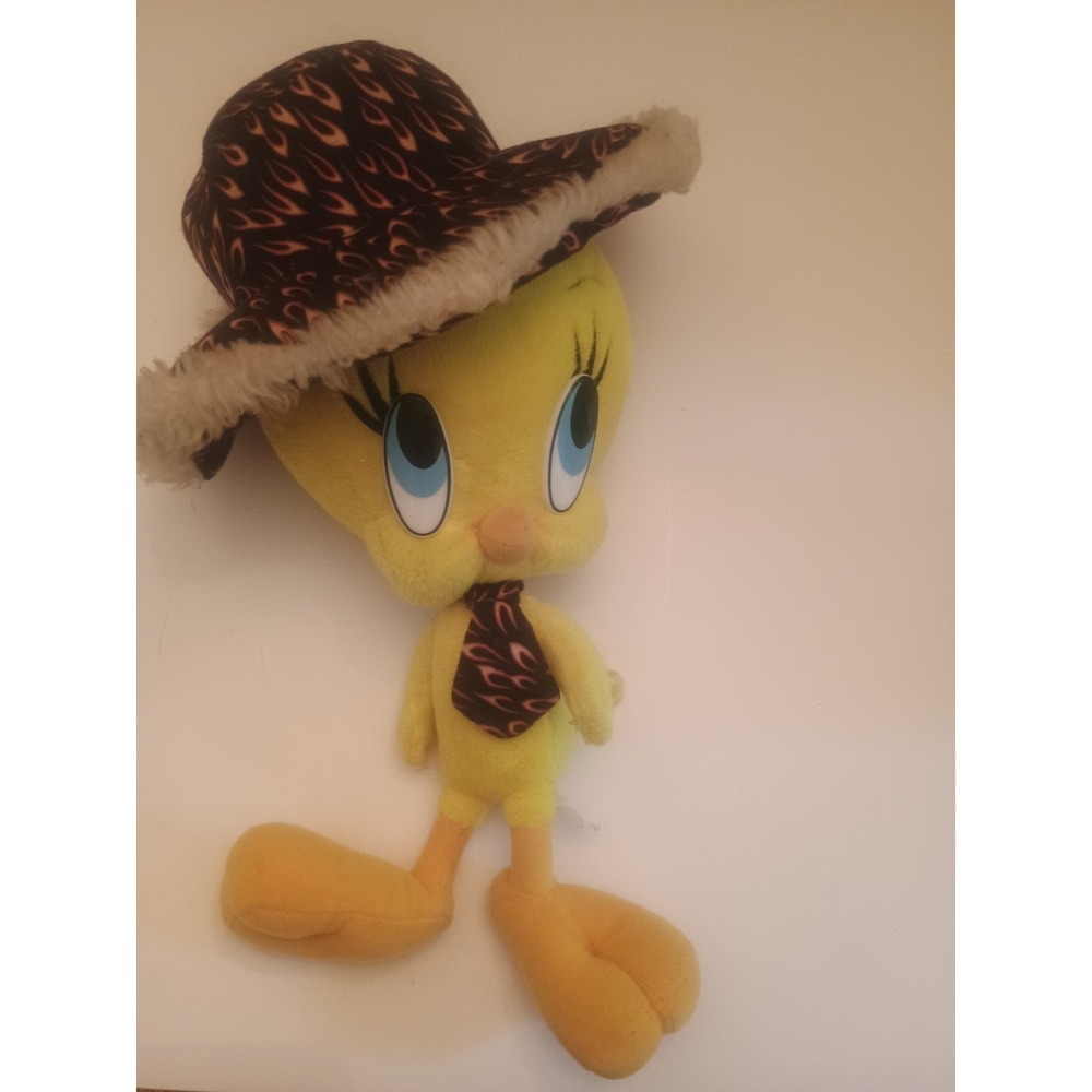Nanco Looney Tunes Tweety Bird With Hat & Tie Plush Preowned C5